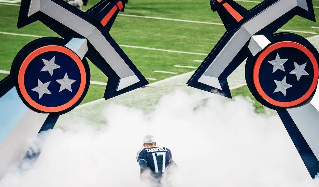 Quarterback Ryan Tannehill Taking The Field