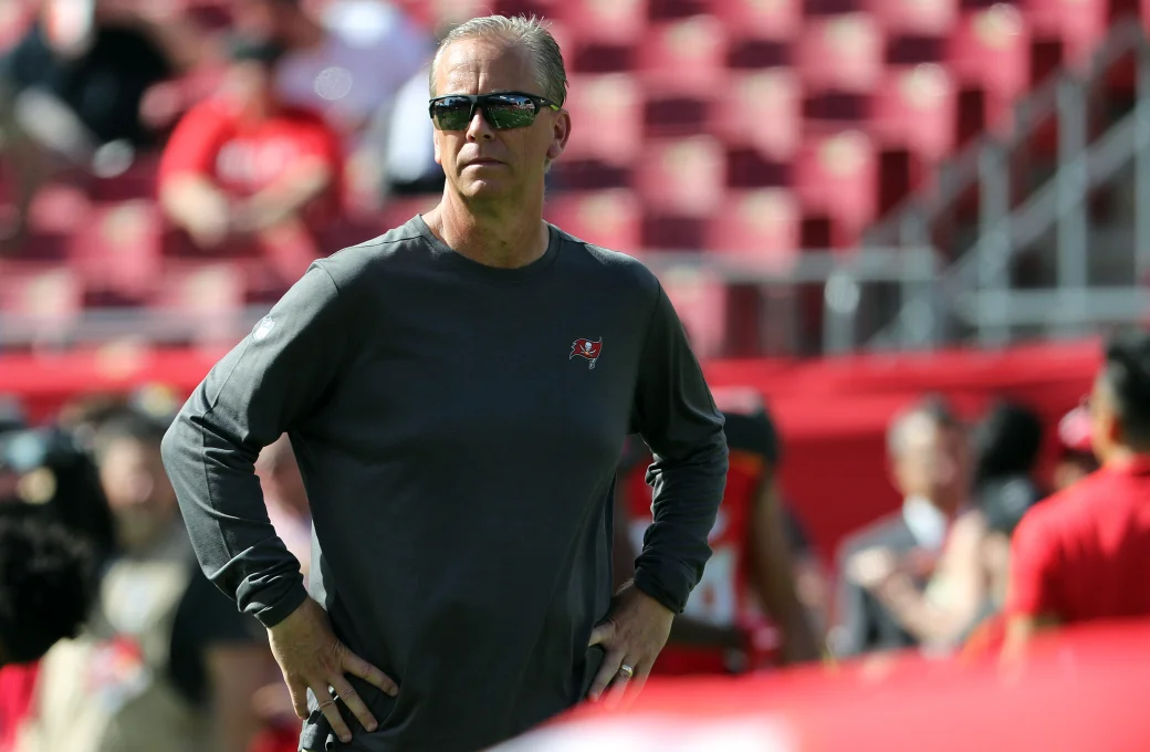 Dec 30, 2018; Tampa, FL, USA;Tampa Bay Buccaneers offensive coordinator Todd Monken prior to the game at Raymond James Stadium. Mandatory Credit: Kim Klement-USA TODAY Sports