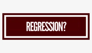Regression Stock Photo