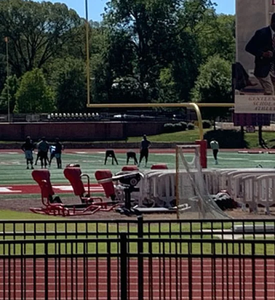 Tennessee Titans Players Working Out At Montgomery Bell Academy in Nashville, TN