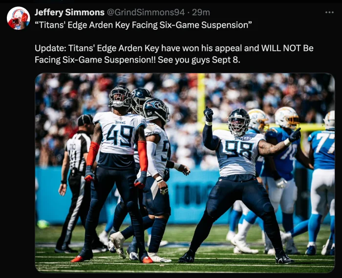 Jeffery Simmons tweet