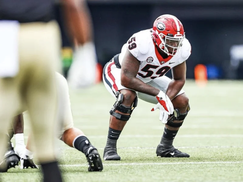 Georgia offensive tackle Broderick Jones