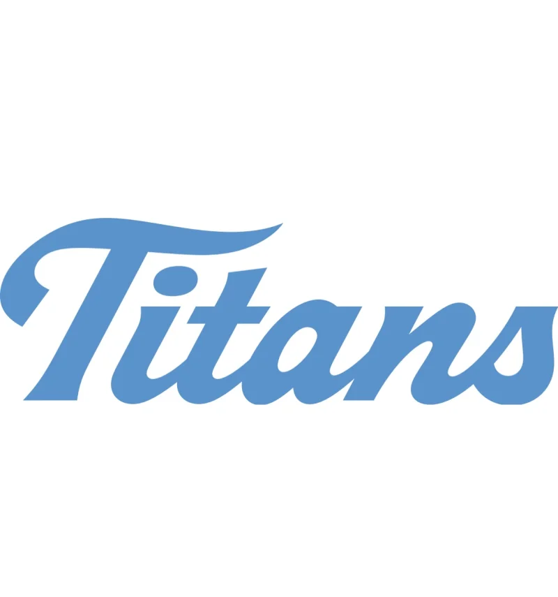Titans script word mark