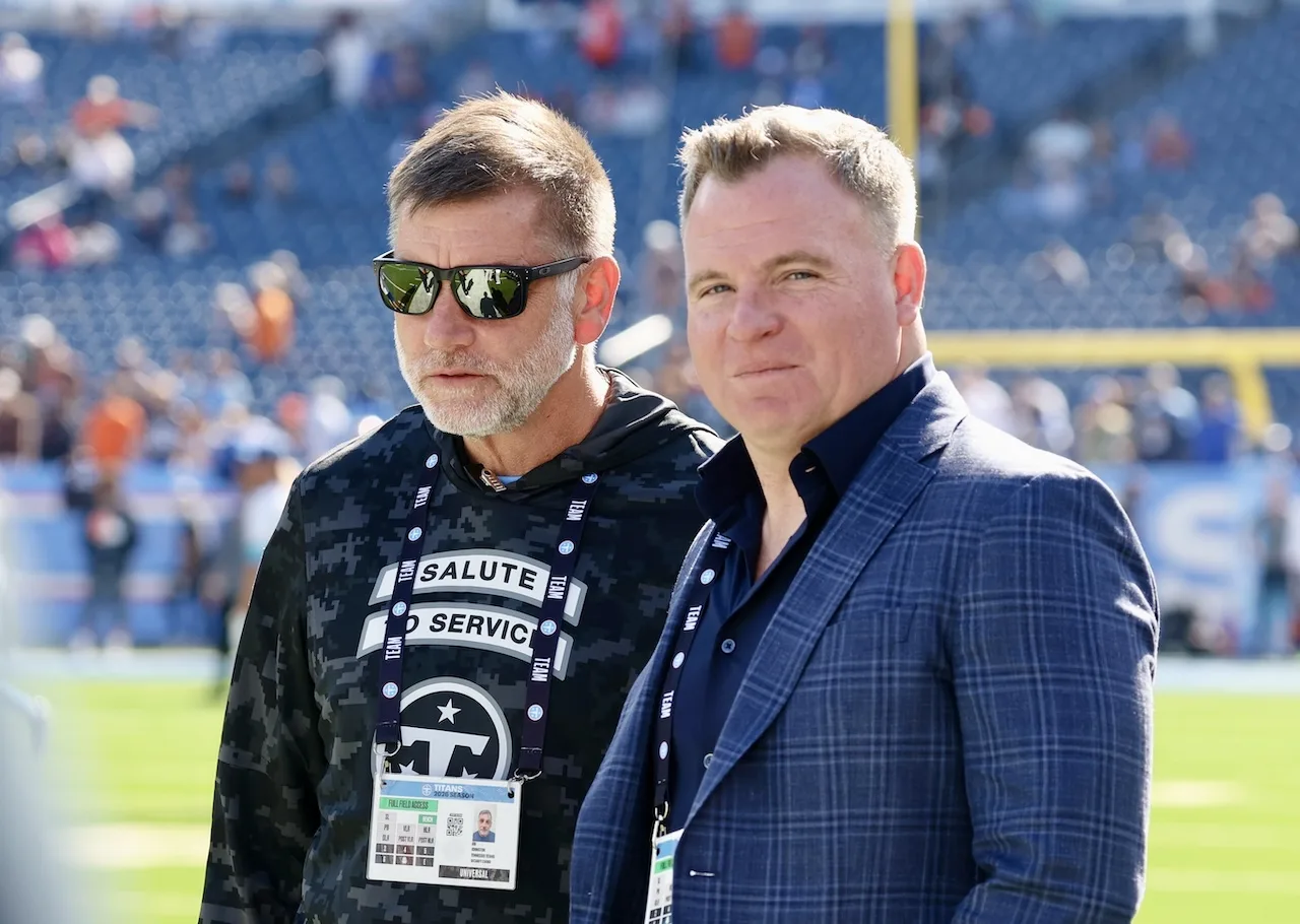 Mike Borgonzi (right) and Jeb Johnston