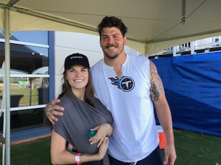 Taylor Lewan with Wife and Daughter