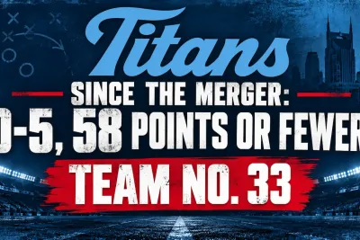 Titans Join a Historically Bad Group With an 0-5 Start and 58 Points