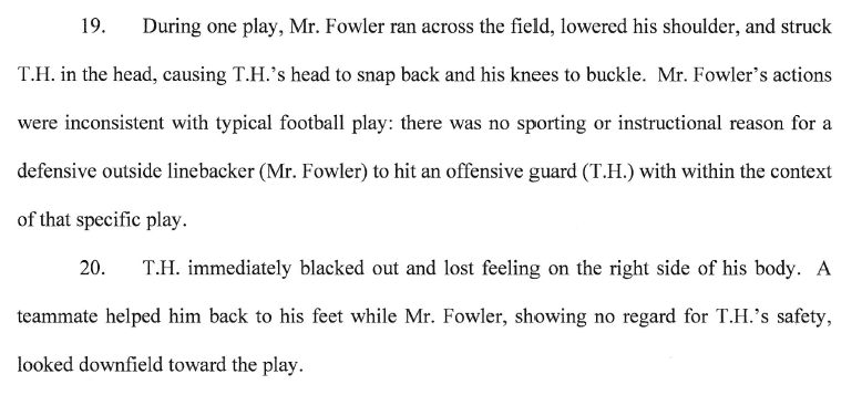 Fowler incident description